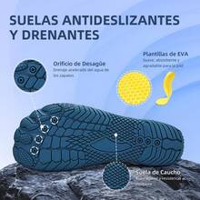 BexpAudpot Zapatos de Agua para Hombre y Mujer, Zapatos Acuáticos Descalzos Transpirables de Secado Rápido para Nadar, Pplaya, Surf, Vadeo, Yoga - azul - Ver 4
