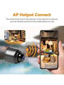 1pc Cat Eye Camera, Cat Eye Camera Door Viewer, Mini WiFi Cameras 1080p HD - Night Vision Included, Smallest Cameras Perfect For Home Security, Easy Installation - Multicolor - View 3