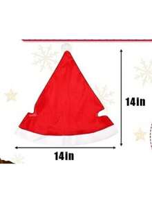 1pc Christmas Horse Hat - Red Thick Decorative Hat With Large Red Ball, Warm And Windproof, Fun And Eye-Catching, Your Horse Deserves It! Shiny For Equestrian Competition! Ideal Christmas Gift For Your Horse. - Multicolor - View 5
