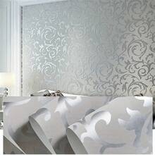 1 Roll 3D European Style Acanthus Leaf Floral Wallpaper, Suitable For Bedroom, Living Room, TV Background, Non-Woven Embossed Wallpaper - Removable, Peelable, Easy To Cut - Applicable For Living Room, Bedroom, Home Decor Wall Paper Wall Stickers Wall Decor Room Decor Bedroom Decor