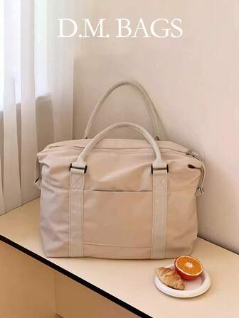 1 adet Yeni Moda Yüksek Kapasiteli Günlük Çok Yönlü Hafif Seyahat Çantası, Yüksek Kaliteli Su Geçirmez Malzeme, Kadınlar, Ofis Çalışanları, Üniversite Öğrencileri, Günlük Kullanım Bagaj Çantası, Spor Çantası, Gece Çantası, Büyük Kapasiteli Seyahat Organizatörü, Seyahat Temel Malzemeleri, Tatil Temel Malzemeleri, Erkekler Kadınlar İçin