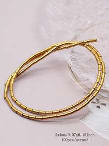 AAA+ 1strand Retention Color Various Shapes Gold Color Hematite Natural Stone Loose Spacer Beads For Jewelry Making Diy Bracelets - Golden Hematite - View 17