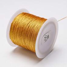 beadia 0,2-1mm 15-100m Nylongeflecht Schnur, Gold, Silber, Retro Farben, nicht-elastisch Perlen Schnur, Schmuckherstellung Seil | Geeignet für Weihnachten, 3-15 Stränge Mehrstrang Seil, vielseitig und langanhaltend Dekorations Schnur - DIY Weihnachtsdekoration - Kabel - Übersicht 20