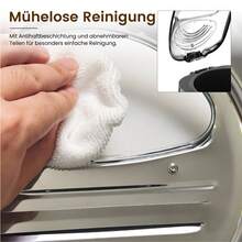 SUPERLEX 2-Liter Electric Deep Fryer, 2000W Multi-Function Fryer, Stainless Steel Non-Stick Coating Frying Basket Is Easy To Clean, Multi-Mode Temperature Function, Designed For Home Kitchens, Can Be Used For Frying Chicken, French Fries, Grilling - UK Plug(220-240V) - View 10