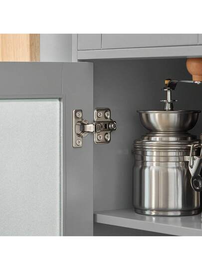 SoBuy Sideboard On Wheels Kitchen Trolley Microwave Cabinet Storage Dresser Approx. 88.5 89 40 Cm FSB78 view 10