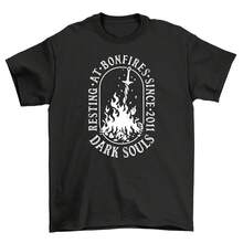 Resting At Bonfires T-Shirt - Level Up Your Style Stats With Humor! Unisex, 100% - 款式13 - 查看 1