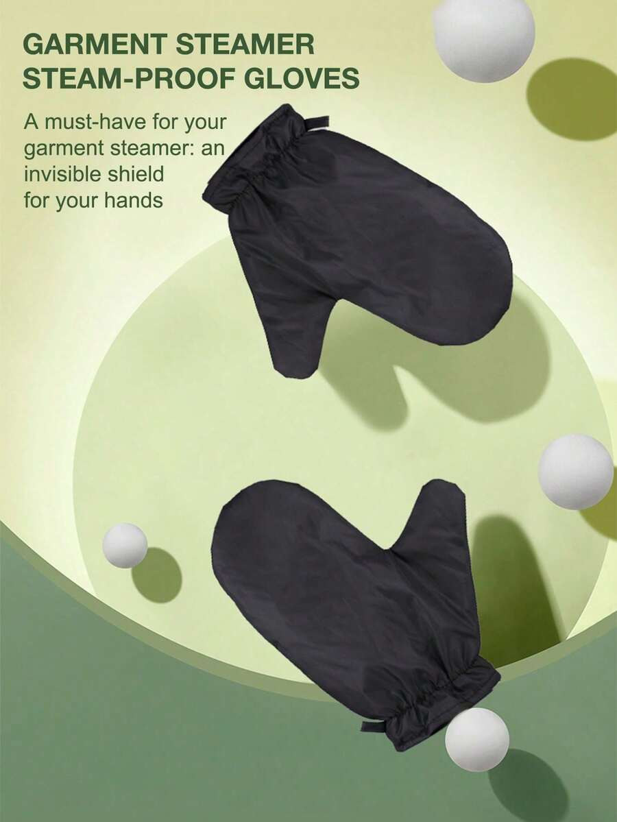 2 Pieces Of Clothing Steam Ironing Gloves, Clothing Steam Ironing Gloves, Anti-Steam Gloves, Waterproof And Durable, Heat-Resistant, Clothing Protective Ironing Gloves, Suitable For Clothing Steam Ironing Machine - Black - View 1