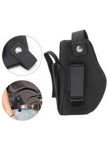 通用女士隐蔽式枪套及替换零件 - 左右手通用内/外腰带尼龙枪套，配有隐蔽式腰带夹和可选弹匣袋，可调节松紧度，快速拔枪；适用于紧凑型和超紧凑型手枪，加固缝线 - 非常适合日常携带/隐蔽携带、靶场训练、战术、安保和执法用途，枪支、狩猎装备，成人圣诞礼物 - 彩色 - 查看 10