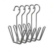 5/10pcs Heavy Duty Stainless Steel Shoe Hooks, Corrosion-Resistant Metal Wall-Mount Space-Saving Design, Quick Assembly, Multi-Purpose Waterproof Shoe Organizer For Home Entryway Bathroom Kitchen Retail Closet, Shoe Storage Rack Hanger System - Silver - View 9