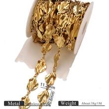 1m Stainless Steel 18K Gold-Plated Flower And Heart Multi-Element Handmade Chain Chains DIY Charm Jewellery Making Chain Stainless Steel Chain Woman's Stainless Steel Jewellery Making Accessories Stainless Steel Ladies' Jewellery Accessories Accessories Suitable For Ladies' Daily Wear - Chain - View 26