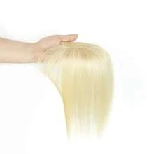 Hair Toppers For Women Real Human Hair, 360°3D Cover Toppers Hairpieces For Women With Thinning Crown Wispy Clip In Bangs Realistic Scalp Hairline  For Halloween And Christmas Parties Dinners Daily Life Travel Etc Suitable - S613 - Xem 4