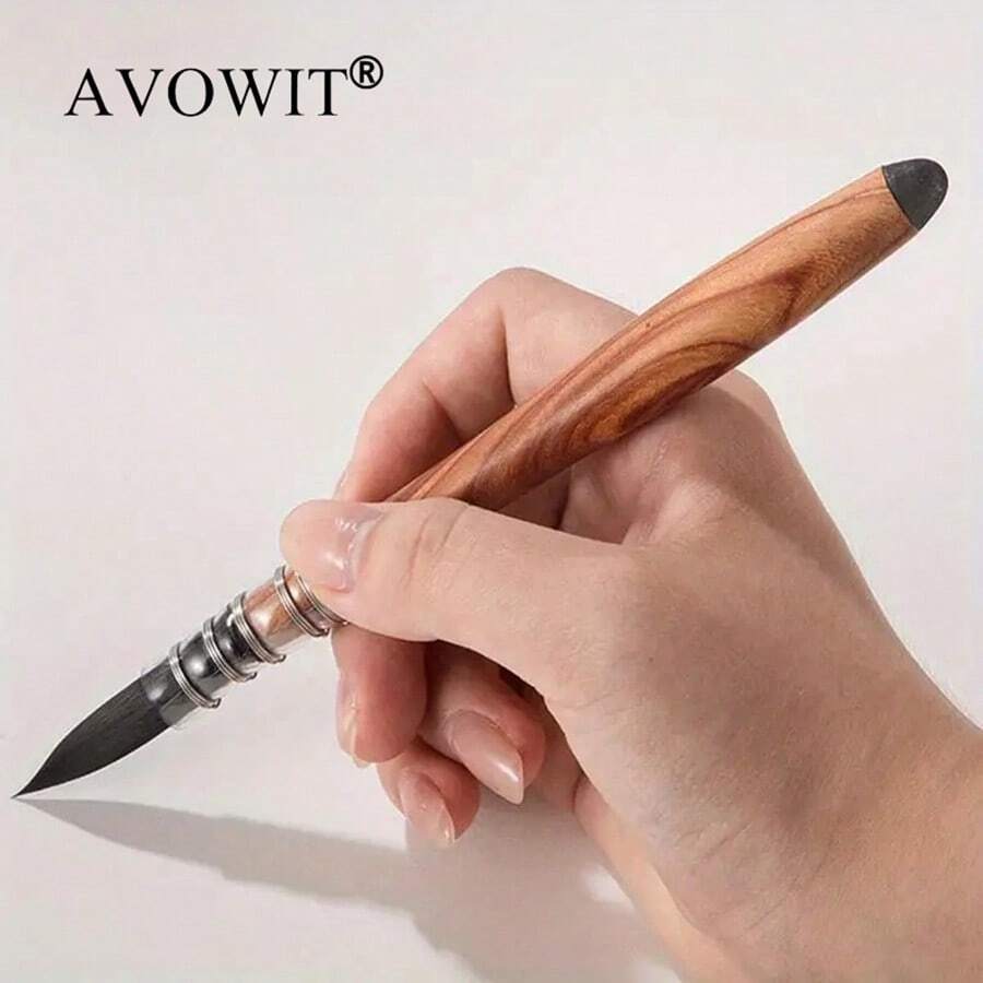 1pc High Quality Brush Set - Soft Round Handmade Versatile Brush For Watercolor And Printmaking, Watercolor Painting Tools