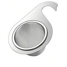 1pc High Efficiency Stainless Steel Sink Strainer - Gooseneck Stainless Steel Kitchen Sink Drain Filter With Removable Handle, Effective Wet And Dry Separation Drain Filter For Kitchen Sink, Vegetable Washing Pool Kitchen Items Kitchen Accessories Kitchen Tools