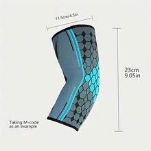 1Pc-Elbow Compression Sleeve- Elbow Brace Compression Support - Elbow Sleeve For Tennis, Basketball, Gym, Workout & Weightlifting Arm Wrap - For Men & Women - Multicolor - View 6