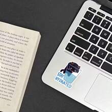 1pc/3pcs Stay Hydrated Sticker - Cute Black Cat In Cup Design, Waterproof & Reusable Vinyl Decal For Laptops, Water Bottles, And More - Fun Animal-Themed Decoration, Laptop Decoration | Playful Design | Glossy Finish, Cat Stickers, Laptop Sticker, Laptop Skin Cover, Laptop Accessory, Funny Sticker, Sticker Scrapbook Supplies Scrapbook Stationery
