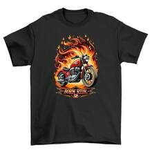 Retro_71 Men's T-Shirt - Ride In Style! 100% Cotton, Funny Retro Design, Unleash - 款式24 - 查看 1