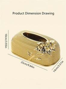 1 Stück rechteckiger Kunststoff Taschentuchhalter, kreative Acryl Papierablage, europäischer Stil geeignet für Schreibtisch, Küche, KTV, Hotels, Bars, Restaurants, Badezimmer und Geburtstagsfeiern