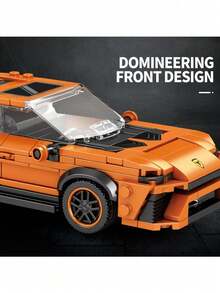 Juguetes de modelo de coche de carreras, juguetes de bloques de construcción, coches deportivos de bloques de construcción, serie de coches deportivos, adecuados para adultos, modelos de coches de bloques de construcción a escala 1:14 para adultos, modelos de colección y exhibición para aficionados, coches de juguete, ideal como regalo para cumpleaños, Halloween y Navidad, para coleccionar y decorar el hogar.