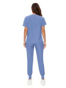 Uniforme de enfermería de alta calidad - Juego de ropa para trabajo en clínicas de belleza, spas, veterinarias, dentistas y otros entornos sanitarios para mujeres