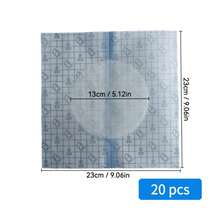 20pcs Large Size 23cm Ostomy Shower Cover With Isolation Cotton, Ostomy Shower Bathing Swimming Sticker, Peritoneal Dialysis Bath Cover, Drainage Tube Bathing Sticker - White - View 4