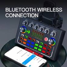 Live Streaming Sound Card – Audio Mixer With DJ Effects, Voice Changer & 16 Built-In Sound Effects | 800mAh Battery, Bluetooth, Cool Button Lights | Compatible With Phones, PC, Tablets | Must-Have For Podcast Studios, Ideal For Live Streaming, Gaming & Recording