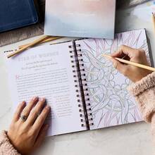 1 Pc Devotional Coloring Book-Set Your Mind On Things Above-Creative Outlet: With Beautifully Illustrated Coloring Pages, The Adult Coloring Book Offers A Creative Outlet For Self-Expression And Relaxation.,Mother's Day,Mom's Gift - Simple Style - View 2