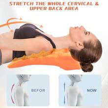 1pc Rhomboid Muscle Trigger Point Massager - With 14 Trigger Points, For Neck, Shoulder And Back Stretching, Relaxing Neck Massager (Orange)