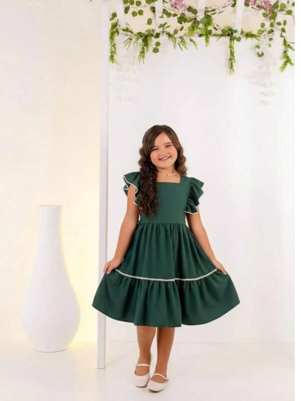 Vestido Infantil Menina Festa Natal Batizado Formatura Casamento