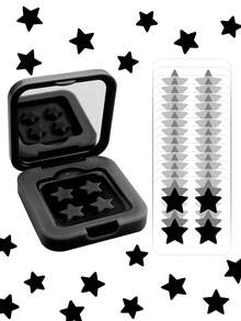 60 ملصق وجه نجمي، مناسب للزينة اليومية والمناسبات والحفلات، ملصقات حفلات متنوعة الألوان، ملصقات زخرفية للوجه، مع صندوق تخزين مرآة، ملصقات زينة مكياج يومية، مكياج للنساء، محمول، تصميم نجمي جميل، محبوب من الشابات، مناسب للسفر والتجمعات والحفلات ونصائح المكياج، إكسسوارات مثالية للصور، ديكورات الحفلات، هدية عيد الحب، Y2K، متوفر بكميات 1200/960/480/240/120/40 قطعة