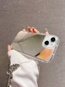 Acrylic Mirror Phone Case Compatible With IPhone 17 Pro Max/17 Pro/17 Air/17/16 Pro Max/16/16 Pro/16 Plus/16e/15/15 Pro Max/15 Pro/15 Plus/11/12/13/14 Pro Max/XS/XR/11 Pro/11 Pro Max/12 Pro/12 Pro Max/13 Pro/13 Pro Max/7 Plus/14 Pro/14 Pro Max/14 Plus/7 Plus/8 Plus/8/SE2, Minimalist Creative Hard Shell - 款式2(1pc) - 查看 5