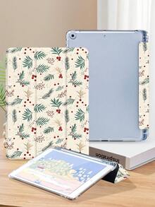 Christmas Berry Pattern Tablet Case, Compatible With IPad 9.7/10.2/10.5/10.9/12.9/Pro 11, 10th Generation, Compatible With Samsung Galaxy Tab S6 Lite 10.4-Inch, Compatible With Kindle Paperwhite 12th Gen 2024, Kindle (11th Generation) 2022 Version, Kobo Clara Bw, Soft Fall Protection, Intelligent Standing/Automatic Wake-Up/Sleep, Christmas/Christmas Gifts/Holiday Gifts