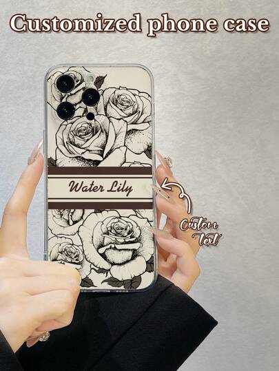 1 Peça Capa de Telefone de Proteção de Lente de Silicone com Cobertura Total Personalizada com Imagem Personalizada, Compatível com iPhone 17 Air, 16, 15, 14, 13, 12, 11 Pro Max, Galaxy S25, 24, 23 Ultra, FE, A55, 54, 35