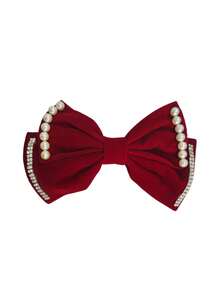 1pc New Butterfly Faux Pearl Hair Clip, Elegant Ponytail Hair Accessory, Claw Clips, Hair Slide, Hair Barrettes, Cute Accessories