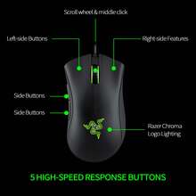 RAZER DeathAdder Essential Gaming Mouse - Wired, Performance, Designed For Right-Handed Use (Black)