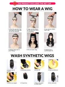 18 英寸帽子长直发假发带棒球帽可调节棒球帽合成卷发初学者友好自然造型适合日常使用 - 彩色 - 查看 8