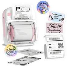 Portable Label Printer, Wireless Label Printer Suitable For Small Businesses, Offices, Homes, Addresses, Offices, Thermal Label Maker Machine With 1 Roll 20-40mm Labe Paper