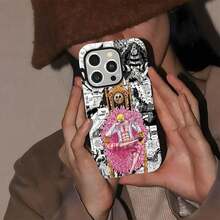 Red Lip Leopard Print Star Bow Phone Case  Red Lip Leopard Print Star Bow Phone Case  Donquixote Doflamingo Anime Phone Case For 17/16/15/14/13/12/11 Pro Max/Plus. Great Gift Choice For Everyday Occasions.Halloween Accessories. - 混合顏色5 - 查看 3