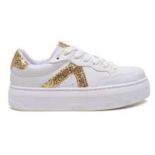 Modern, Soft, Comfortable, Versatile Casual Sneakers For Women, Teenagers, Blogger Style - Vàng - Xem 5