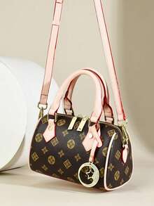 Túi xách nữ cổ điển thanh lịch mới, thời trang, đa năng, phù hợp cho mọi mùa, thiết kế chữ cái sang trọng, đeo vai/đeo chéo, túi xách nữ thanh lịch - Cà phê - Xem 6