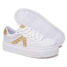 Modern, Soft, Comfortable, Versatile Casual Sneakers For Women, Teenagers, Blogger Style - Vàng - Xem 6