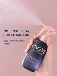 一瓶 Unove 免洗保湿安瓶护发精华，即可深层滋润受损发质，即刻抚平毛躁，提升秀发光泽柔顺度。其轻盈不油腻的质地，让您随时随地修护秀发，同时带来持久留香。 - 免沖洗護髮噴霧200ml - 查看 4