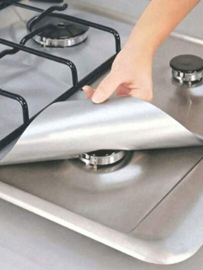 1/4 Gas Stove Anti-Pollution Anti-Oil Mat, Washable Cleaning Pad, Burner Protector Mat, Heat-Resistant Decorative Non-Slip Countertop Protective Mat, Home Kitchen Decor And Practical Gift, Comfortable Autumn/Winter Style