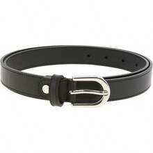 Women Genuine Leather Belt, Fashionable, Made In France - Black - View 9