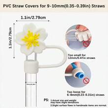 5pcs Cute Silicone Straw Cover For Cup,Reusable Drinking Dust Proof Straw Tip Covers For Straws,Book Love Apple Schoolbag Decoration Straw Covers, Straw Toppers Accessories, Back To School Teacher's Day Straw Covers Cap Plugs,Daily Life Travel And Birthday Party Cup Accessory. - 返校季 - 查看 3