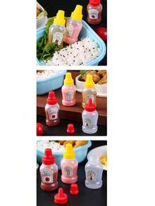 Mini Sauce Flasche Plastik Quetschflasche Japanischer Stil Quetsch Sauce Flasche Tragbare Spenderflasche Sojasauce Flasche