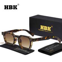 HBK Kính mắt vuông phong cách thường ngày dành cho nam, thiết kế gọng dày cổ điển, phù hợp để đeo hàng ngày, unisex, lý tưởng cho kỳ nghỉ, phong cách đường phố, tiệc tùng và làm quà tặng. - K39896 - Xem 7