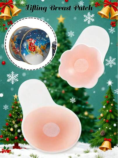 Christmas Limited Edition 2/8/10 Pieces Set. Merry Christmas. 6.5mm Silicone Nipple Stickers. Easy Upgrade. Care. Christmas Gift Box.