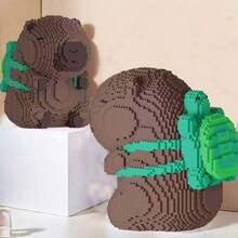 8053pcs Cute Capybara Building Blocks/Animal Lover Series/Construction Set/Puzzle Bricks Handcraft/Challenging Assembly Display/Home Stress Relief - Color - View 3