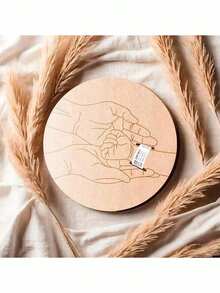 Personalized Hospital Bracelet Engraved Keepsake Box, Customized Gift, Laser Cut Wood Fiber Board, Memento Of Pregnancy Bracelet For Mother's Day And Father's Day - Multicolor - View 6