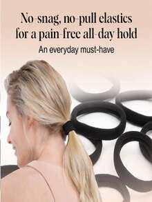 100pcs/Pack Women's Basic Hair Ties, Simple Seamless Elastic Hair Bands, Suitable For Female Use. Fashionable, Minimalist, Comfortable High Elasticity Rubber Rings, Durable, High Tensile Strength Reusable, Can Be Used For Ponytails. This High Elasticity Hair Tie Is Very Gentle On Hair, Won't Damage Hair Quality. Ideal For Everyday Wear. - Morandi Color - View 10